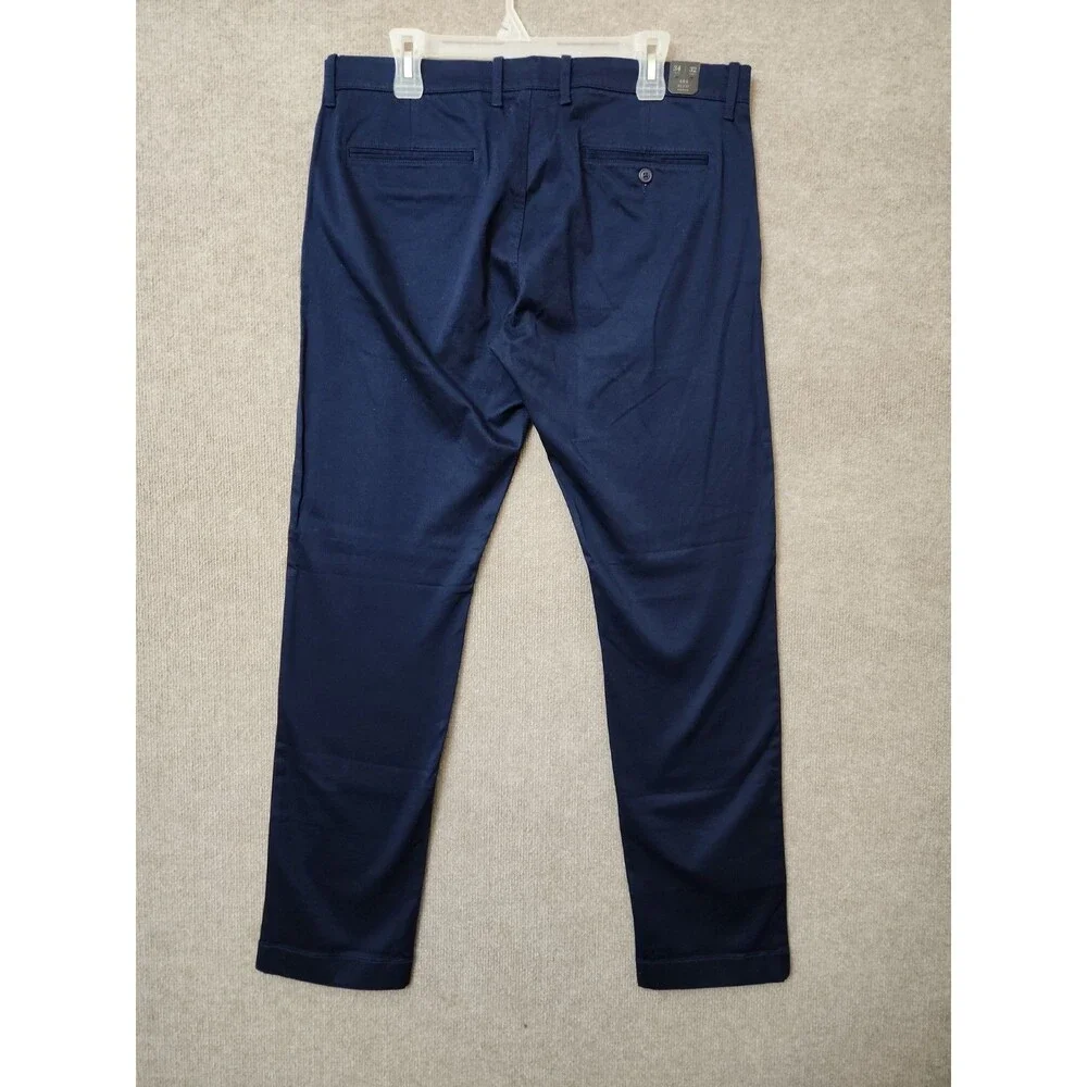 J Crew 484 Slim-fit Stretch Chino Pants Mens 34x32 Navy Blue NEW
